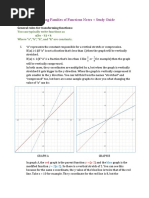 Exploring Families of Functions Notes + Study Guide