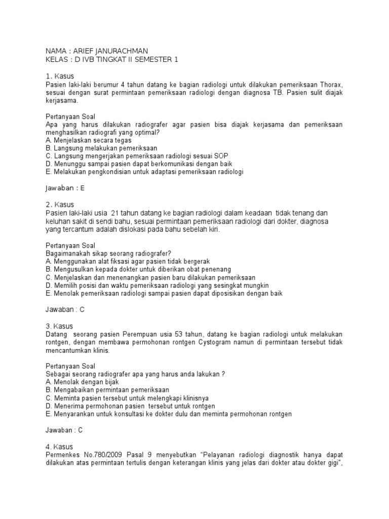 Soal Pa Khairil Anwar