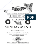 Sunday Menu: The Regency Tavern