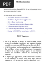 VLSI Unit 1 - MOS