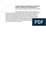 Effect of Fluoxetine On The Plasma Concentrations of Clozapine and Its Major Metabolites in Patients With Schizophrenia