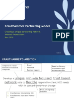 Krauthammer Partnering Model: Creating A Unique Partnership Network Internal Presentation Nov 2014