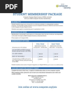 2016 Student Membership Form