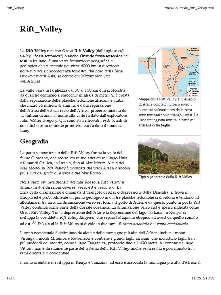 Rift Valley | PDF