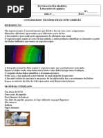 Construção de Um Espectroscópio