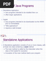 Types of Java Programs