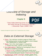 Overview of Storage Indexing and File Organizations