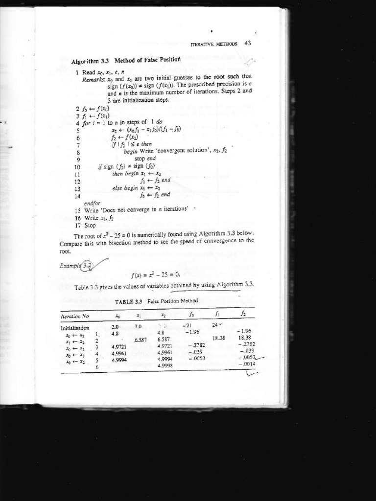 False Position Method Algorithm Guide | PDF