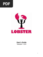 Lobster Users Guide 1.2.0