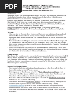 11-17-15 Corporate Board Foundation Trustee Combined Meeting Minutes