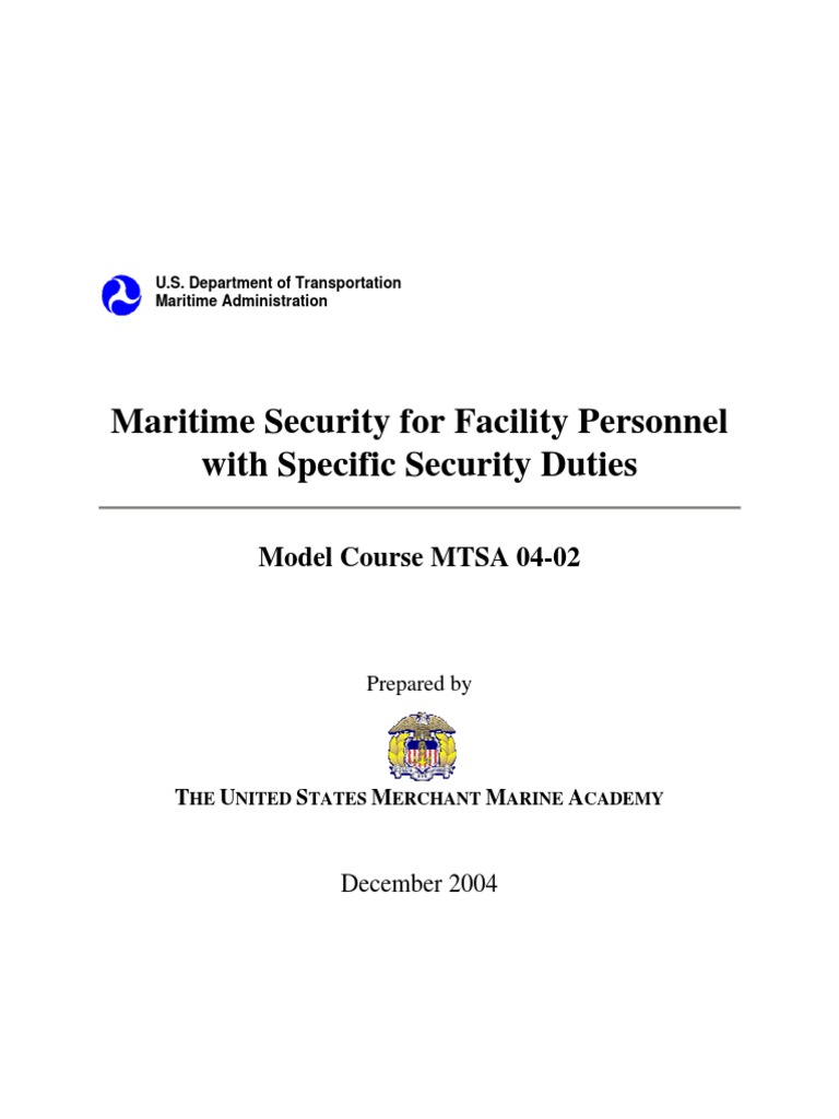 Maritime Security Training Course Overview | PDF | Security Guard ...
