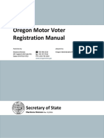 Oregon Voter Motor Manual