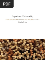 Download Ingenious Citizenship Recrafting Democracy for Social Change by Charles T Lee by Duke University Press SN293632462 doc pdf