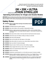 5K - 10K - 20K - ULTRA Marathon Stroller: Safety Rules