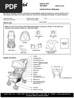 Savvy EX Stroller Instruction Manual: Parts List