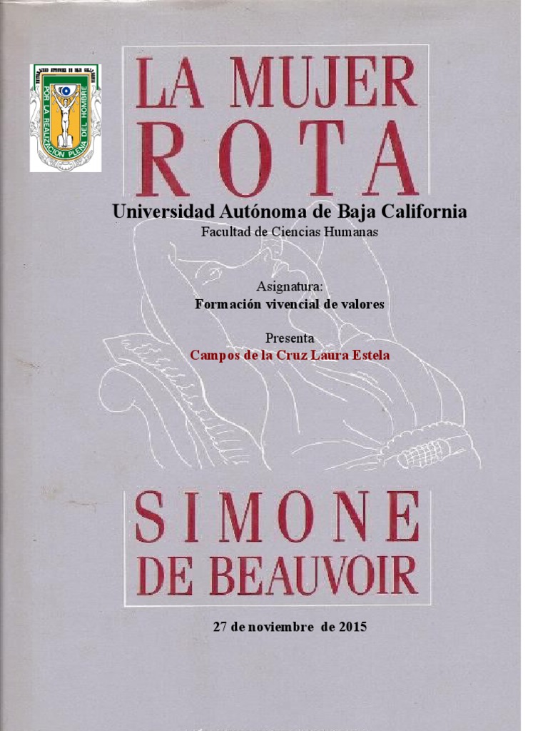 La Mujer Rota | PDF | Simone de Beauvoir | Ciencias sociales