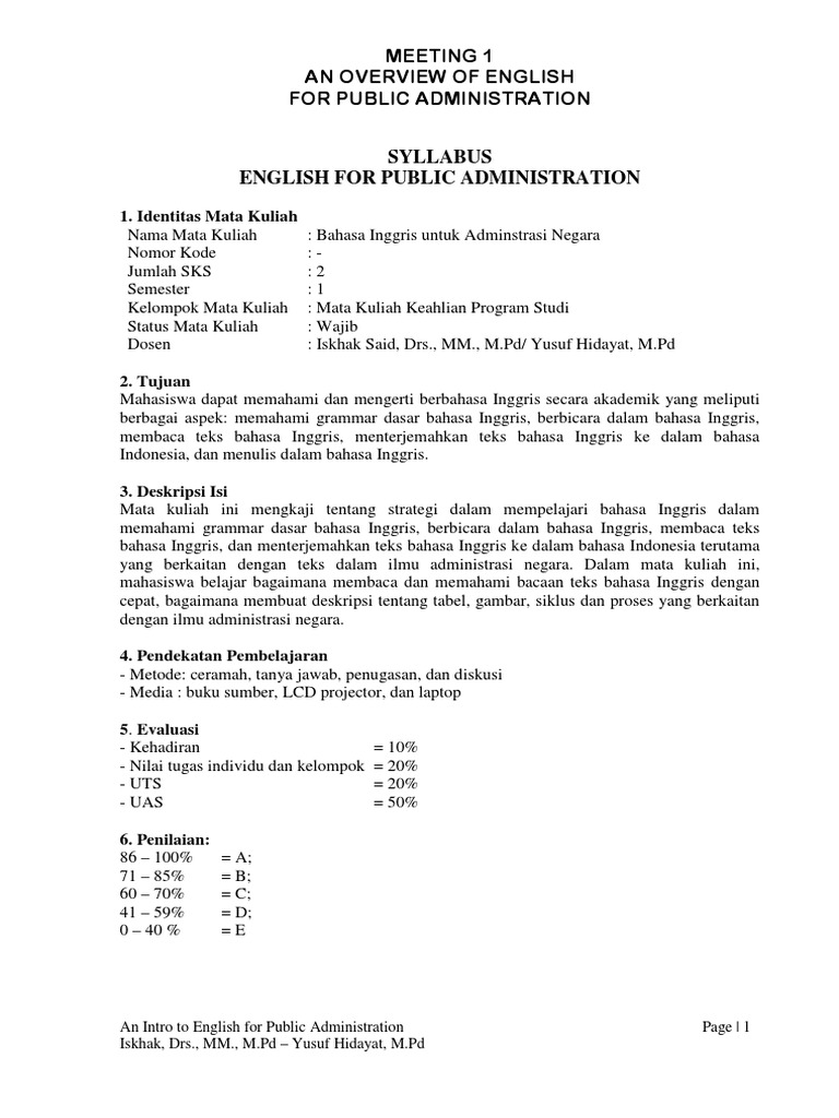 English For Public Administration 2014 - Yusuf - Oke PDF | PDF ...