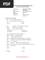 Download Soal UTS Semester Gasal Smp Kelas VII - Bahasa Inggris by rain maker SN293649143 doc pdf