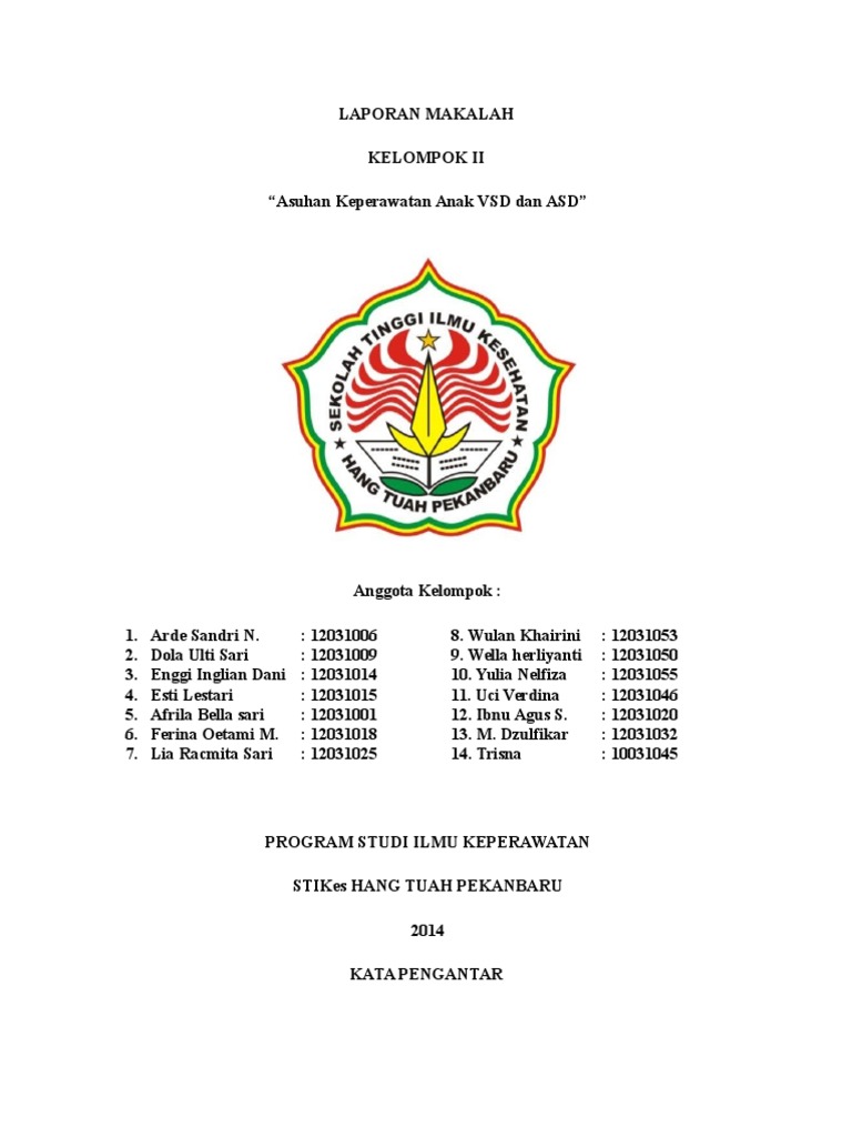 Asuhan Keperawatan VSD dan ASD Anak | PDF | Pengembangan Diri ...
