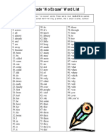 Microsoft Word - No Excuse Spelling List