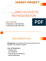 Thermo Acoustic Refrigiration