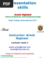 Download Presentation skills-unity MBA- by Arash-najmaei SN2936598 doc pdf