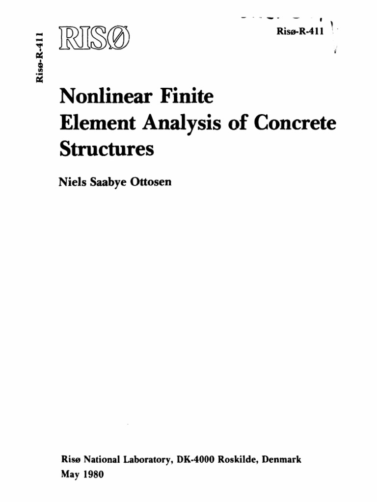 Finite Element Analysis of Concrete Structures | PDF
