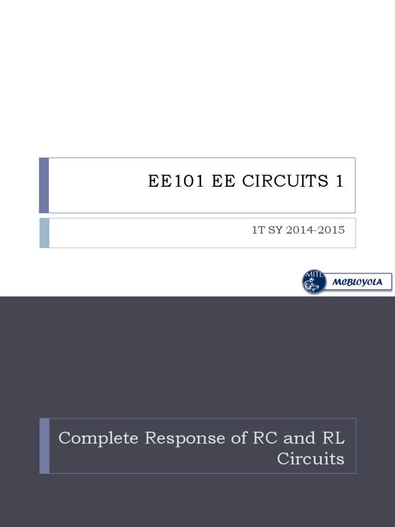 RC and RL Circuit Response Analysis | PDF | Electrical Network | Capacitor