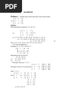 Matrices Solved Problems