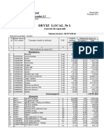 Deviz Local 1: Reparatia Oficiului SEDP Or. Hincesti, Str. Chisinaului, 12