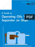 A Guide To Operating Oily Water Separator (OWS) On Ships