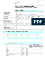 Form Identifikasi Umkm