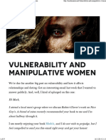 Vulnerability and Manipulative Women