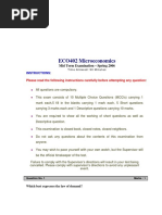 Microeconomics - ECO402 Spring 2006 Mid Term Paper