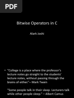 Bitwise Operators in C PDF