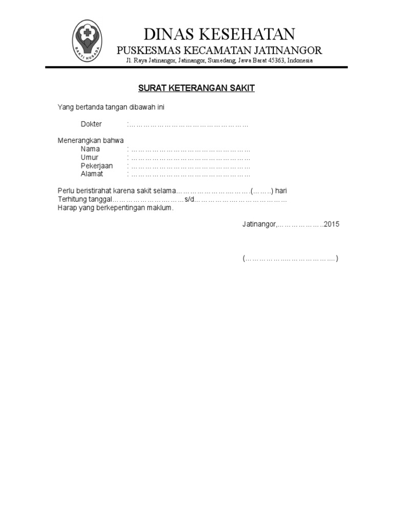 Surat Sakit