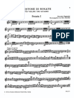 Paganini Nicolo - Centone Di Sonate 4 Sonatas. Janetzsky Violin Part