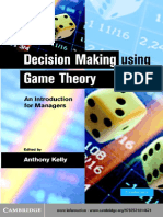  Decision Making Using Game Theory