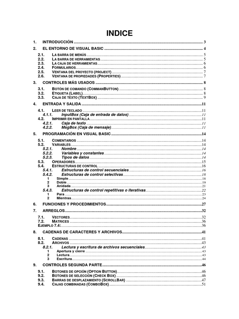 Visual Basic PDF | PDF | Básico | Point and Click