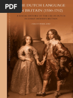 TheDutchLanguageinBritain 1550 1702 ASocialHistoryoftheUseofDutchinEarlyModernBritain Joby