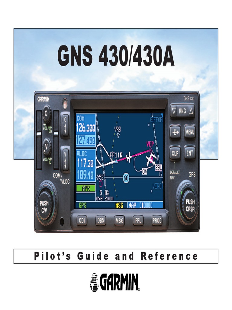 GARMIN 430 ACTIVATE APPROACH visual data 2