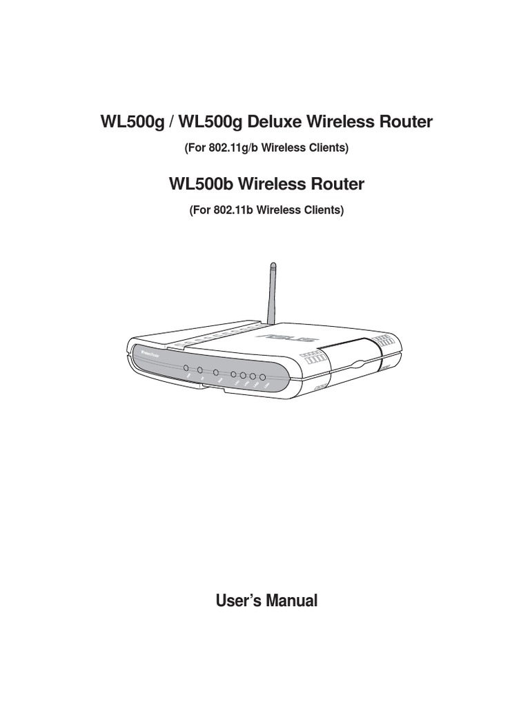 E500 Router Manual | PDF | Wireless Lan | Wireless Access Point