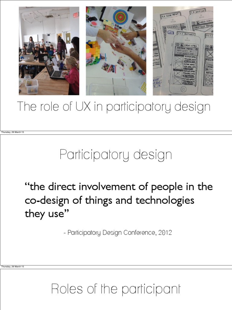 UX's Impact on Participatory Design | PDF