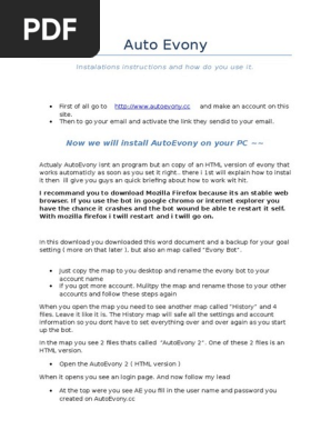 autoevony scripts