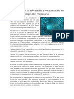 Tecnologías de La Información y Comunicación en El Desarrollo Competitivo Empresarial by Ferdinando Stagnaro