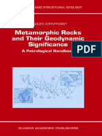 Metamorphic Rocks and Their Geodynamic Significance, A Petrological Handbook [Jacques Kornprobst] (Petrology and Structural Geology, 12)