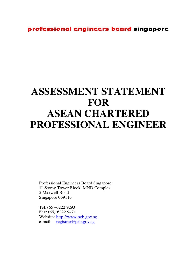ASEAN Chartered Professional Engineer Guide | PDF | Engineer ...