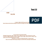 GRE Math Practice Test 22