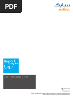 BUPA-Network List English