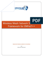 Wireless Mesh Network Simulation Framework for OMNeT++